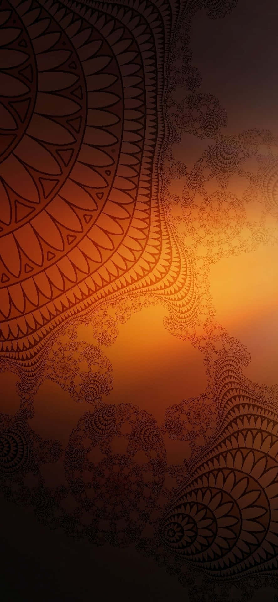 Bronze Tribal Pattern Background
