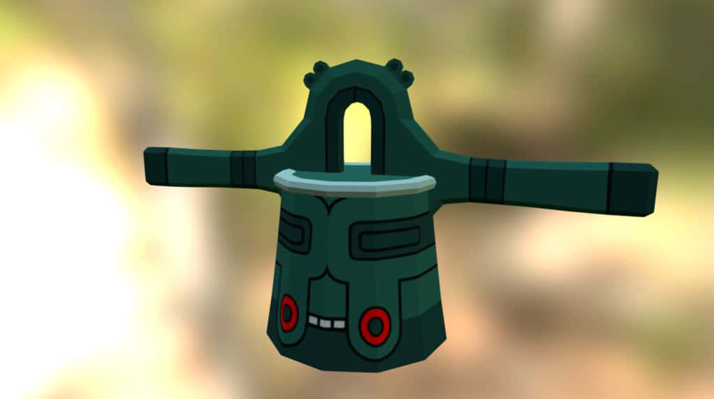 Bronzong With Stretched Arms Background