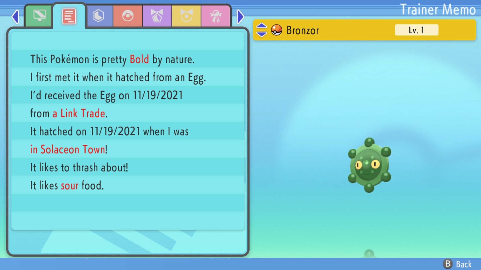 Bronzor Game Description Background