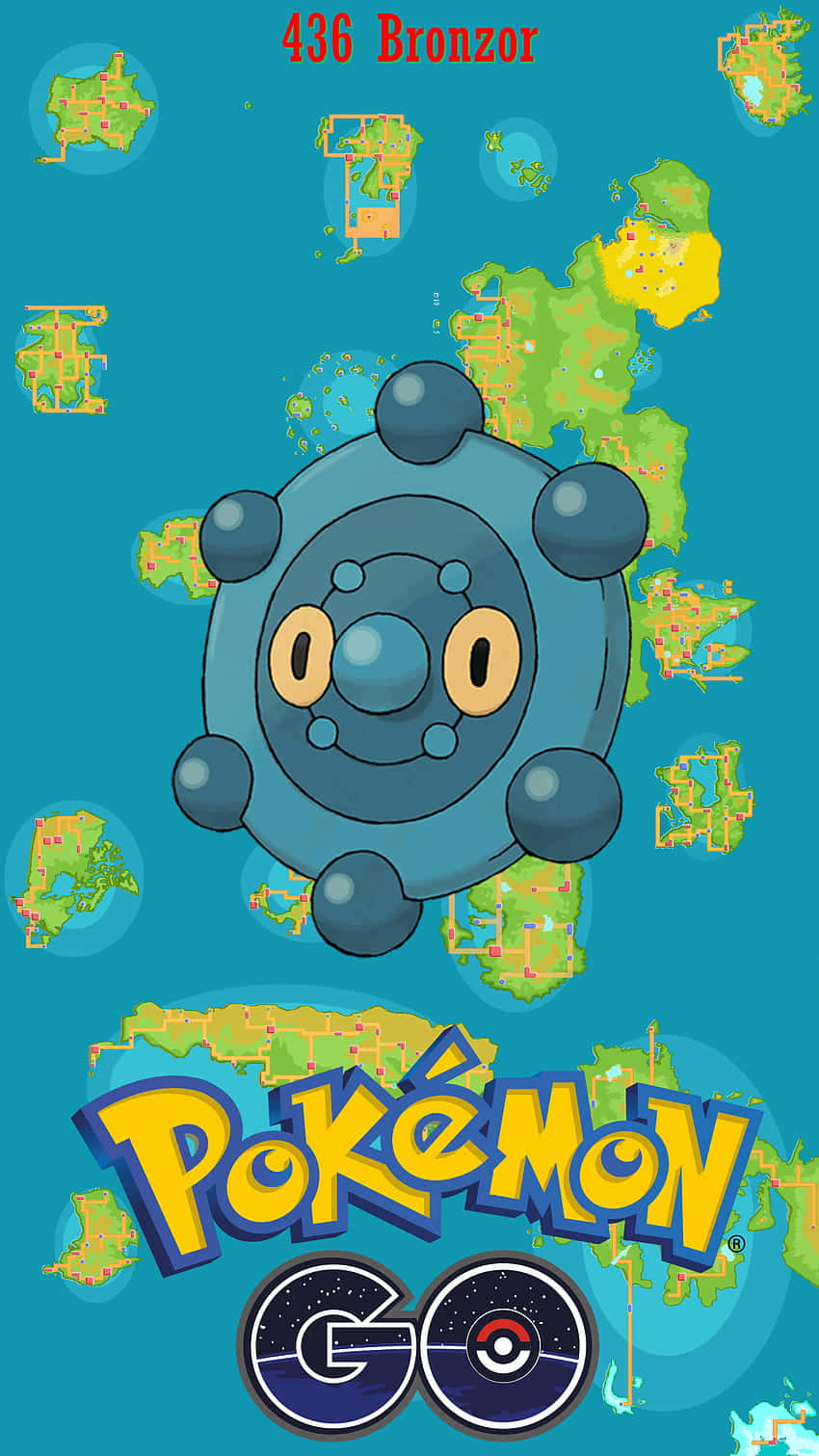 Bronzor Pokemon Go Map Background