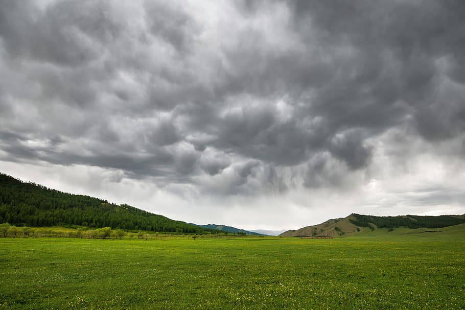 Brooding Skies In The Mongolias Background