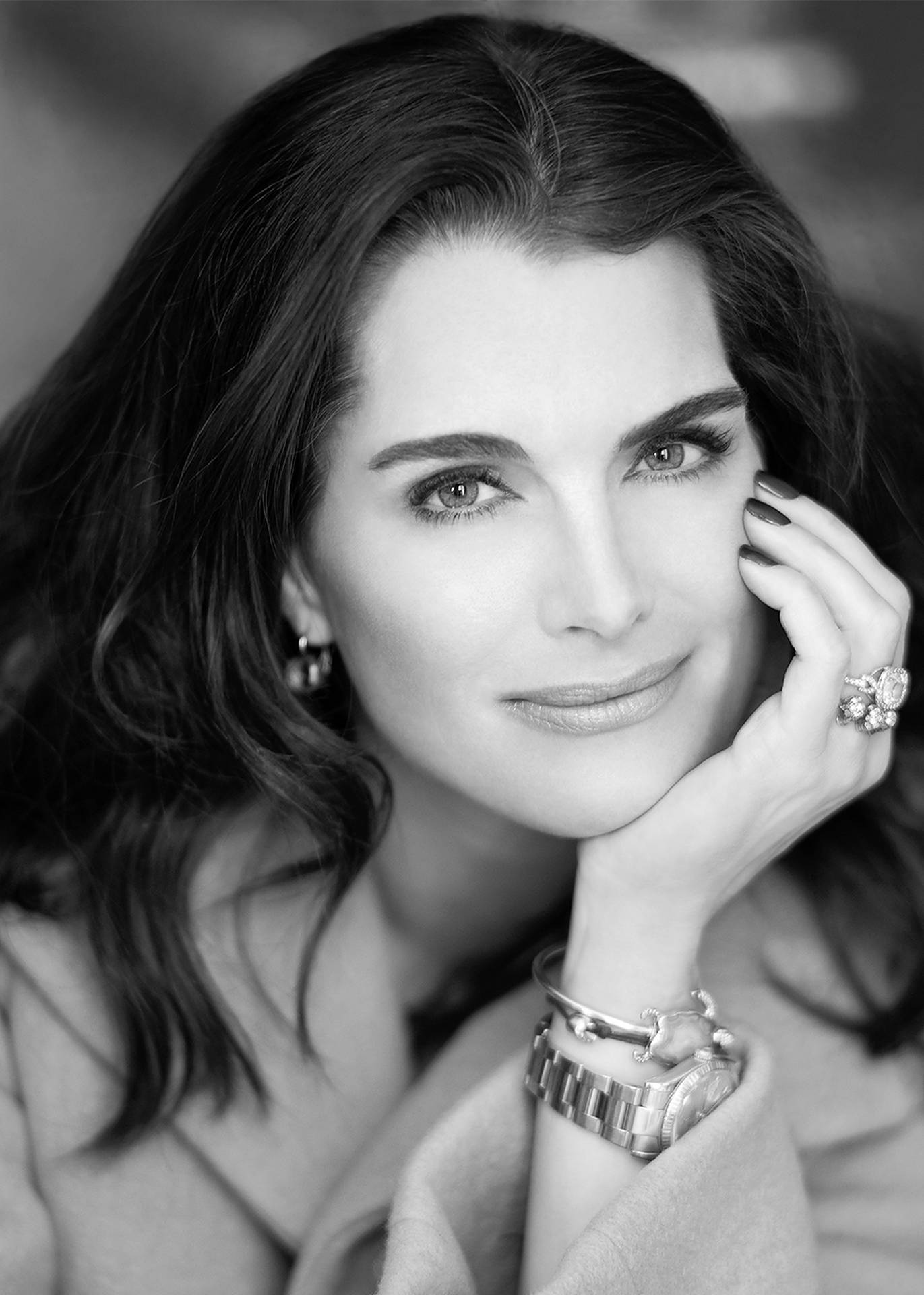 Brooke Shields Black And White