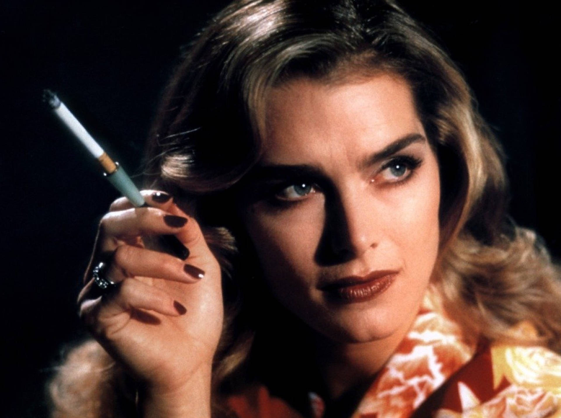 Brooke Shields With Cigarette