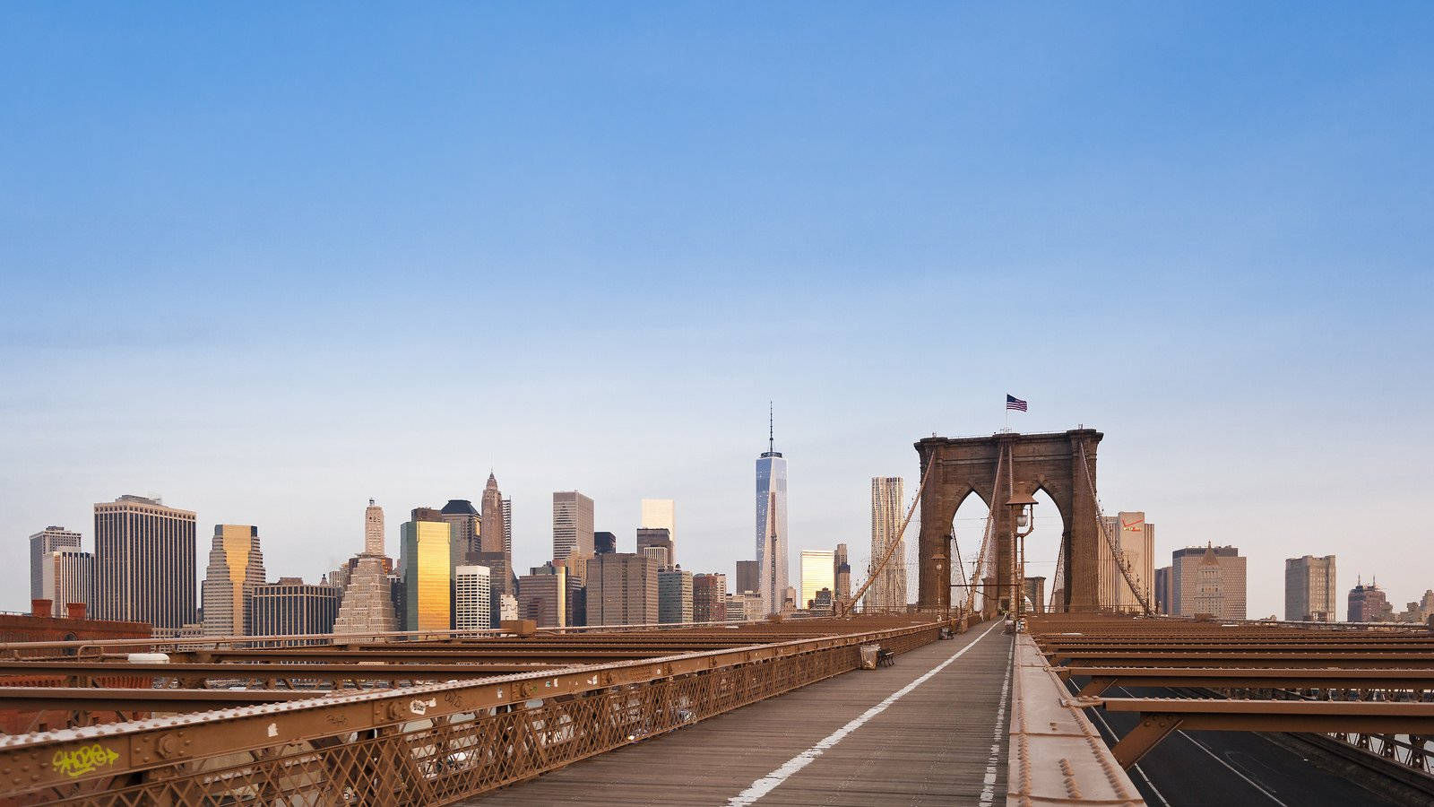 Brooklyn Bridge Full Hd 1600x900 Background