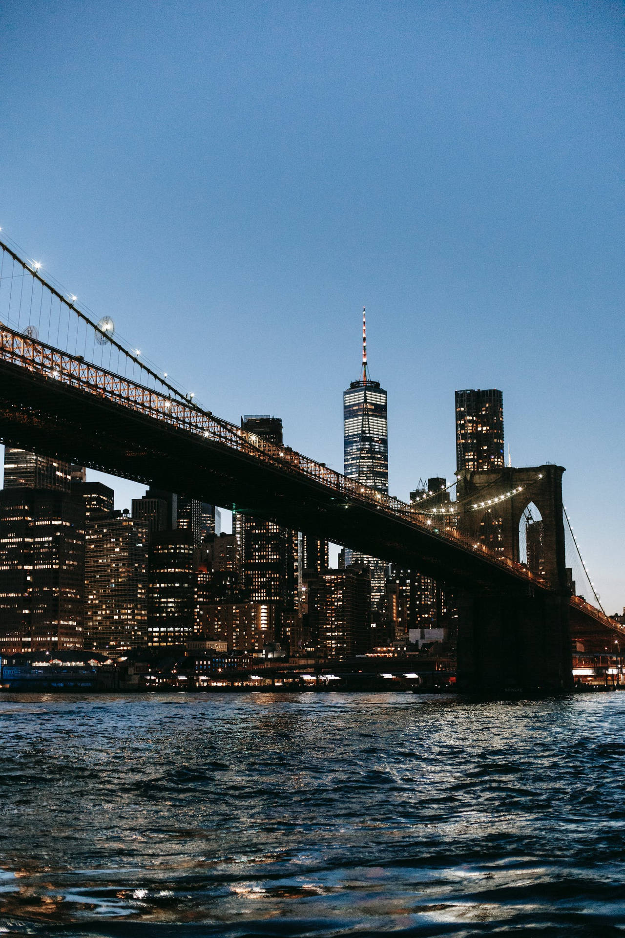 Brooklyn Bridge New York City Night View