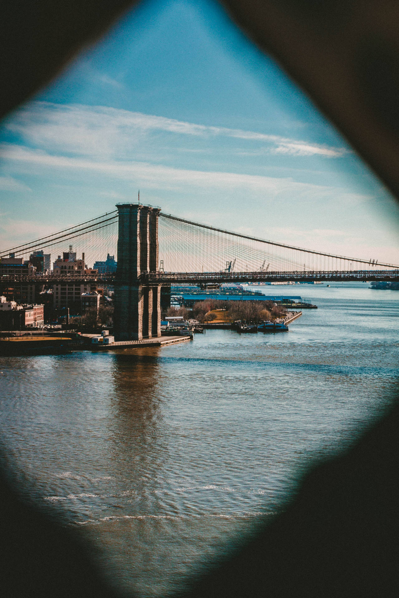 Brooklyn Bridge Vignette Background