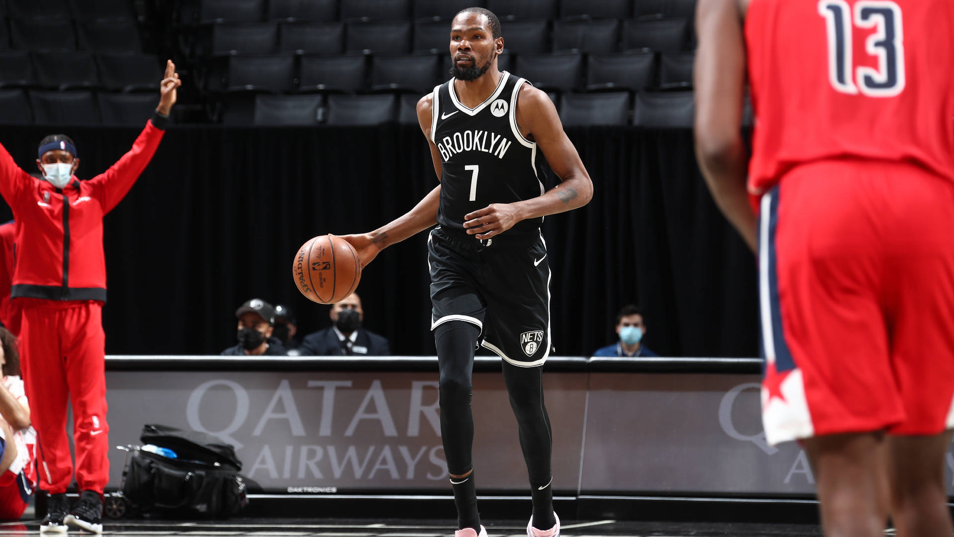 Brooklyn Nets Durant In Court Background