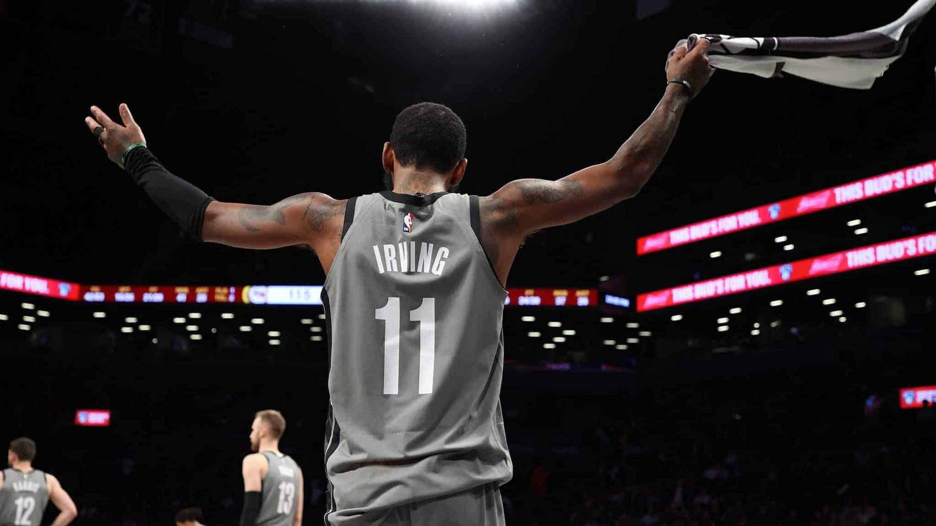 Brooklyn Nets Irving Number 11 Background