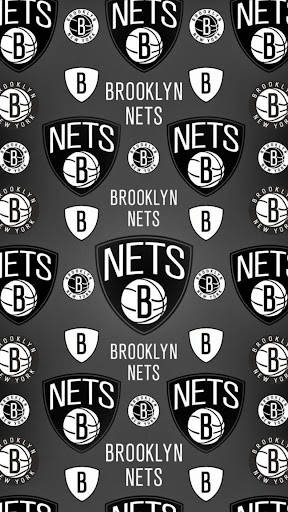 Brooklyn Nets Patterned Logo Background