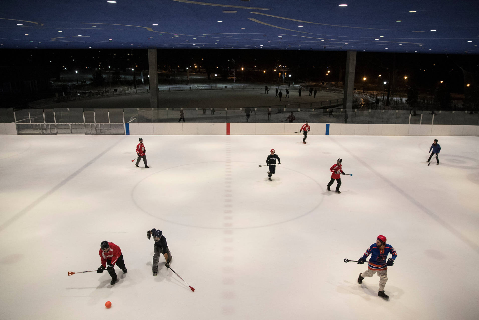 Broomball Wide Rink Background