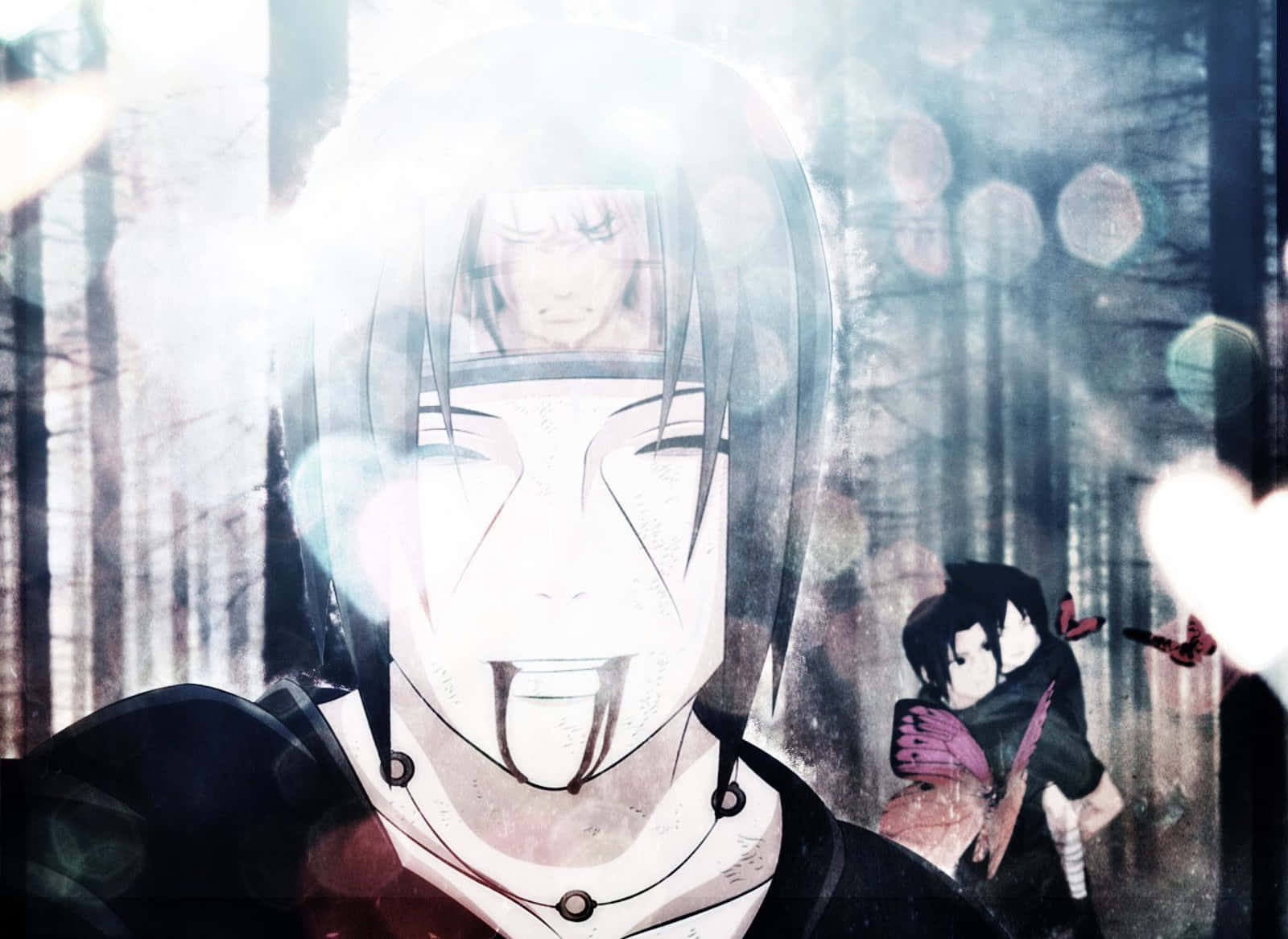 Brothers Sasuke And Itachi Faced Off In A Clash Of Loyalty And Betrayal Background