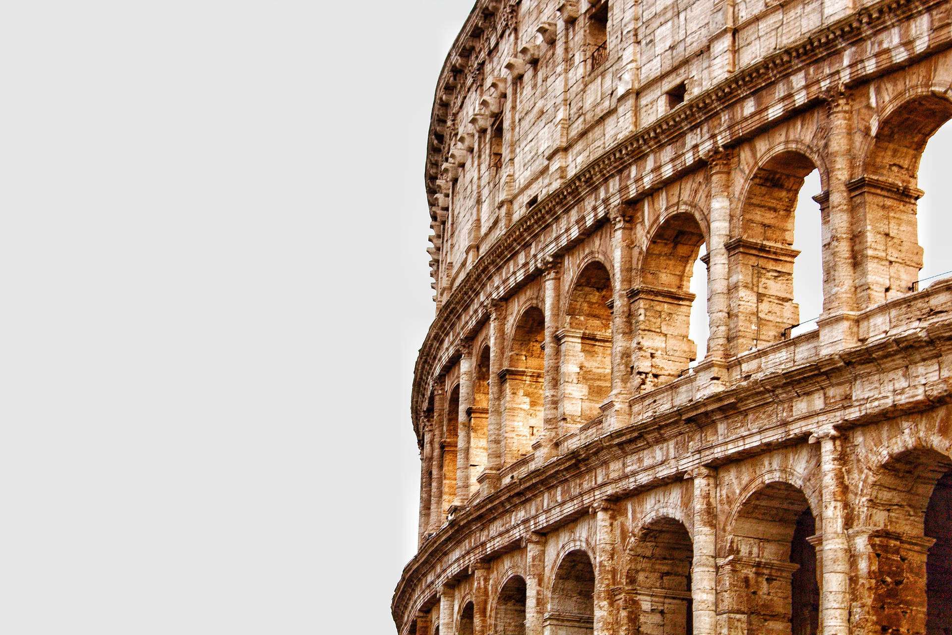 Brown Aesthetic Cropped Colosseum Background