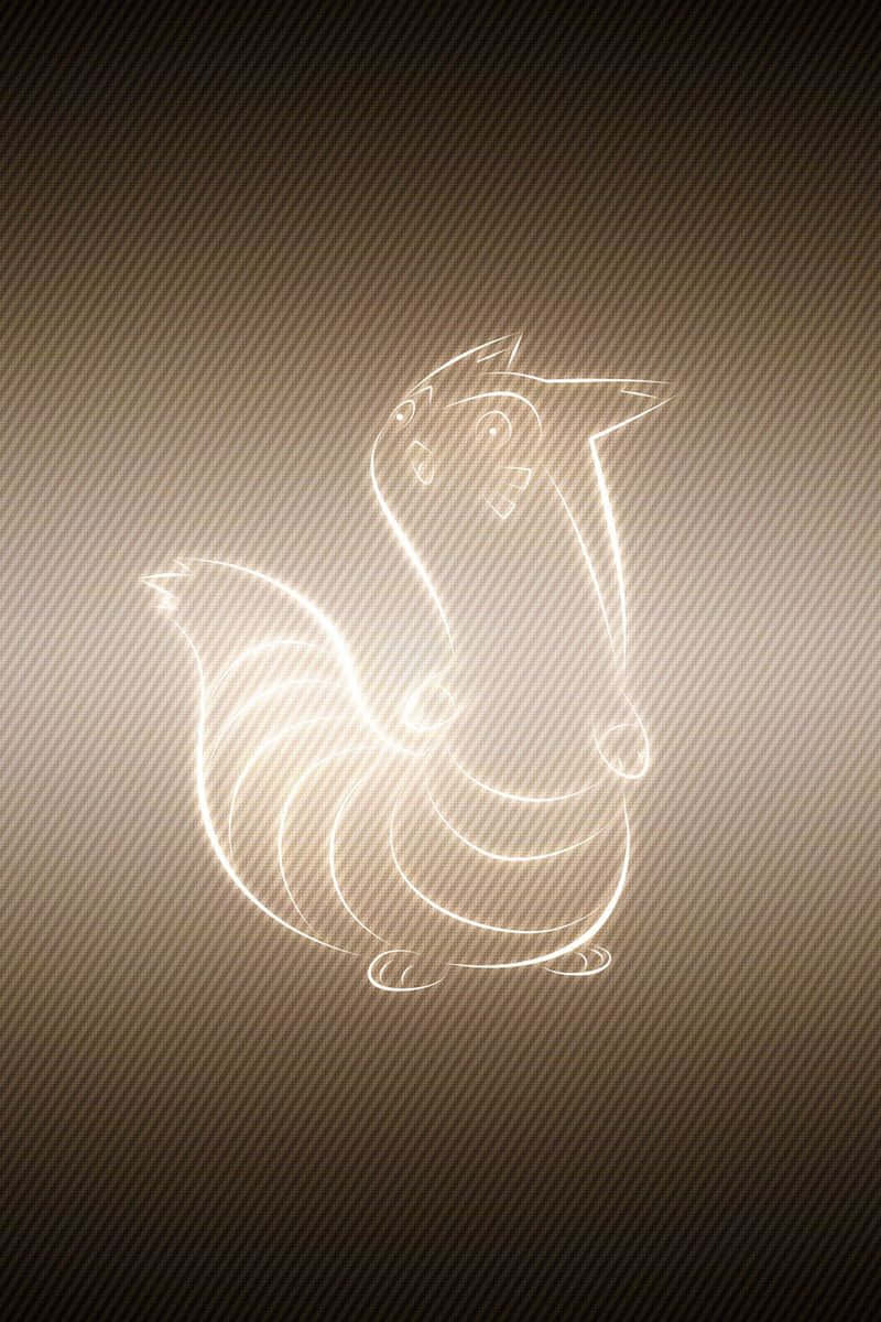 Brown Aesthetic Furret Light Phone Background