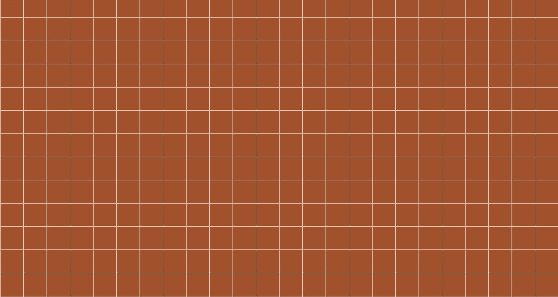 Brown Aesthetic Grid Laptop Background
