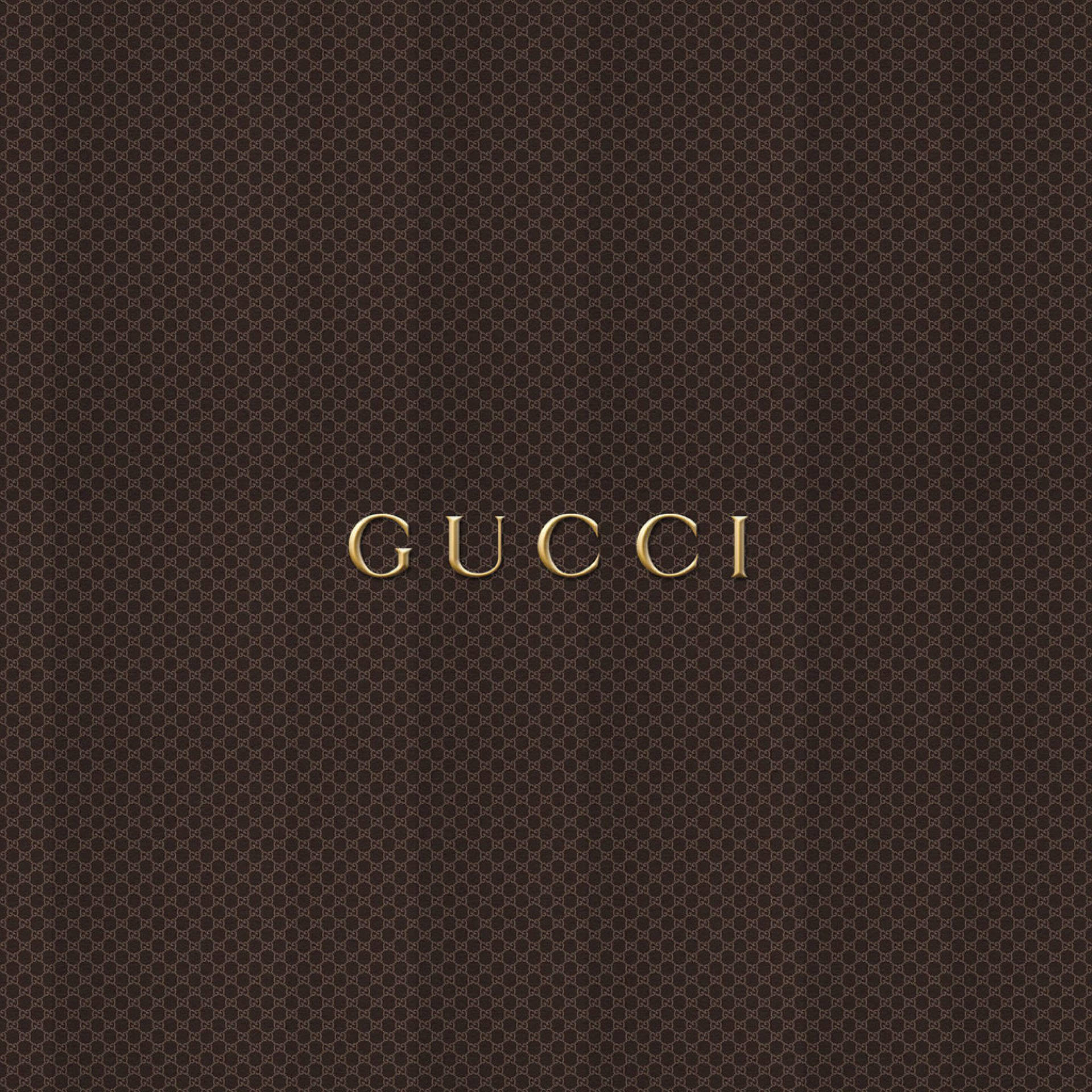 Brown Aesthetic Gucci Pattern Background