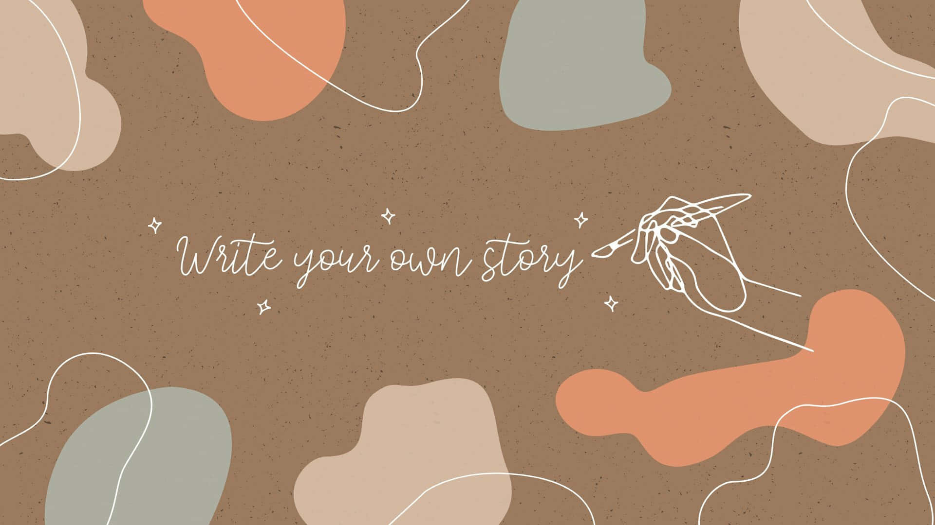 Brown Aesthetic Inspirational Desktop Wallpaper Background