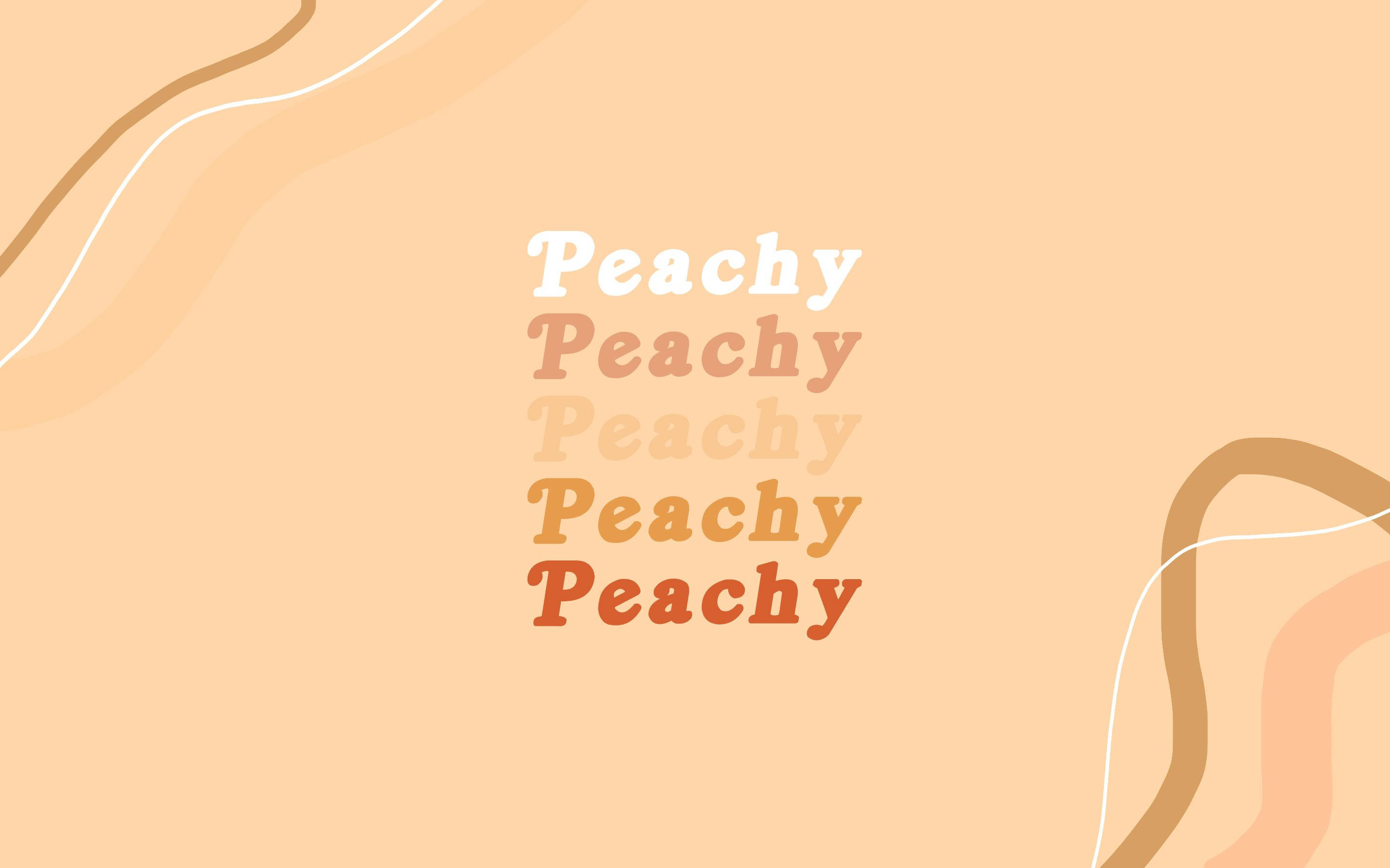 Brown Aesthetic Peachy Laptop Background