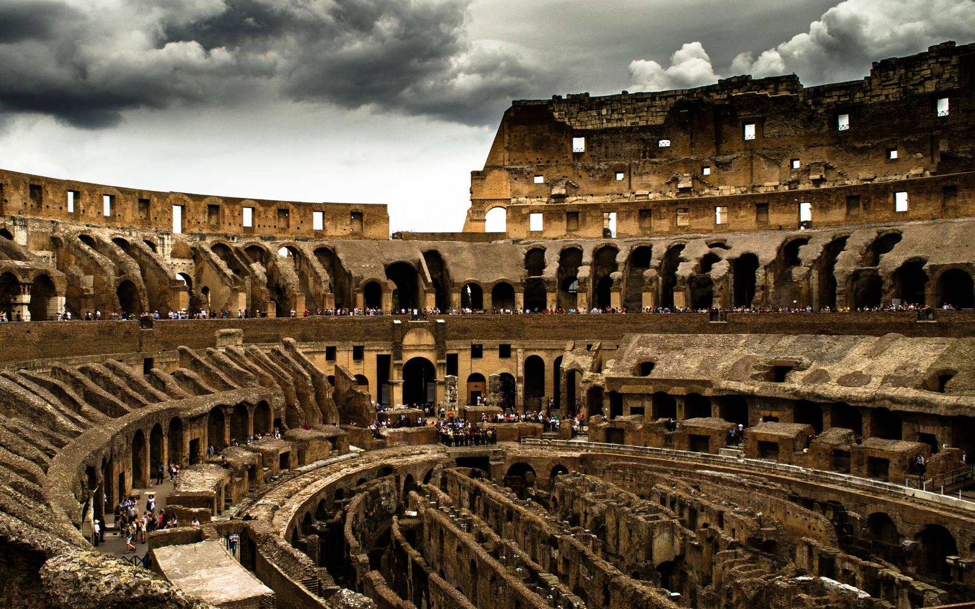 Brown Aesthetic Roman Colosseum Interior