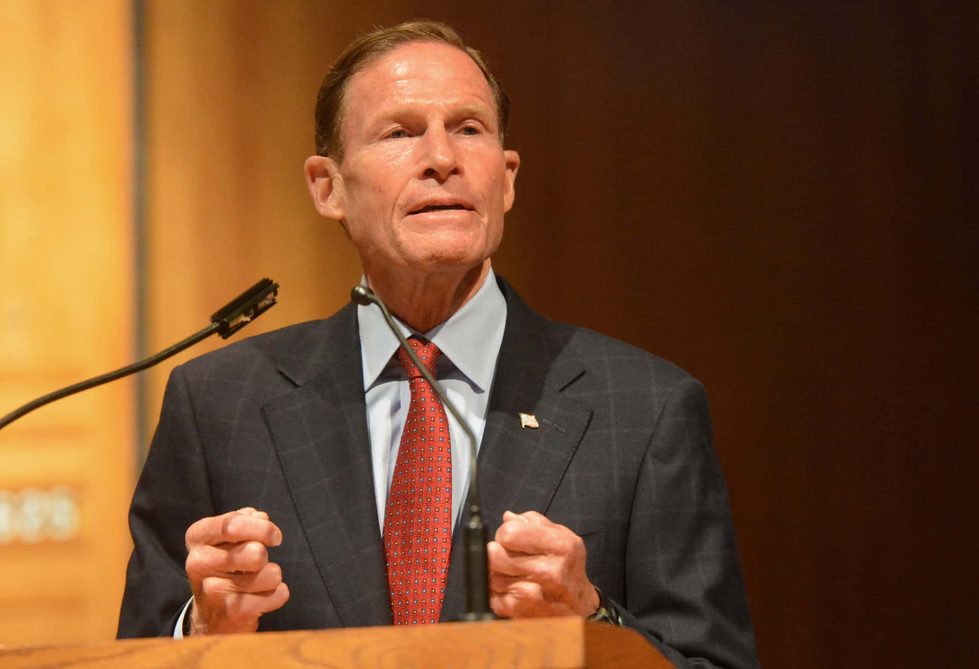 Brown Aesthetic Senator Richard Blumenthal Desktop Background
