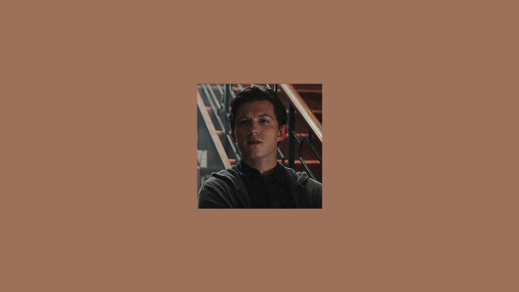 Brown Aesthetic Tom Holland Laptop