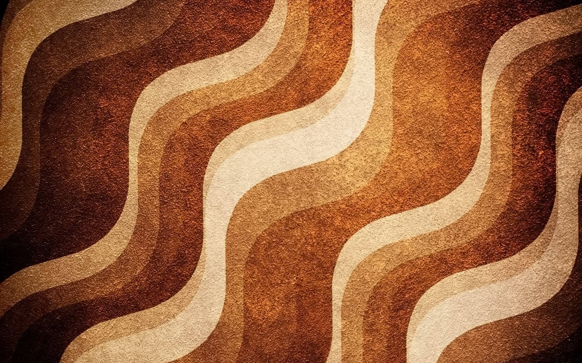 Brown Aesthetic Waves Art Background