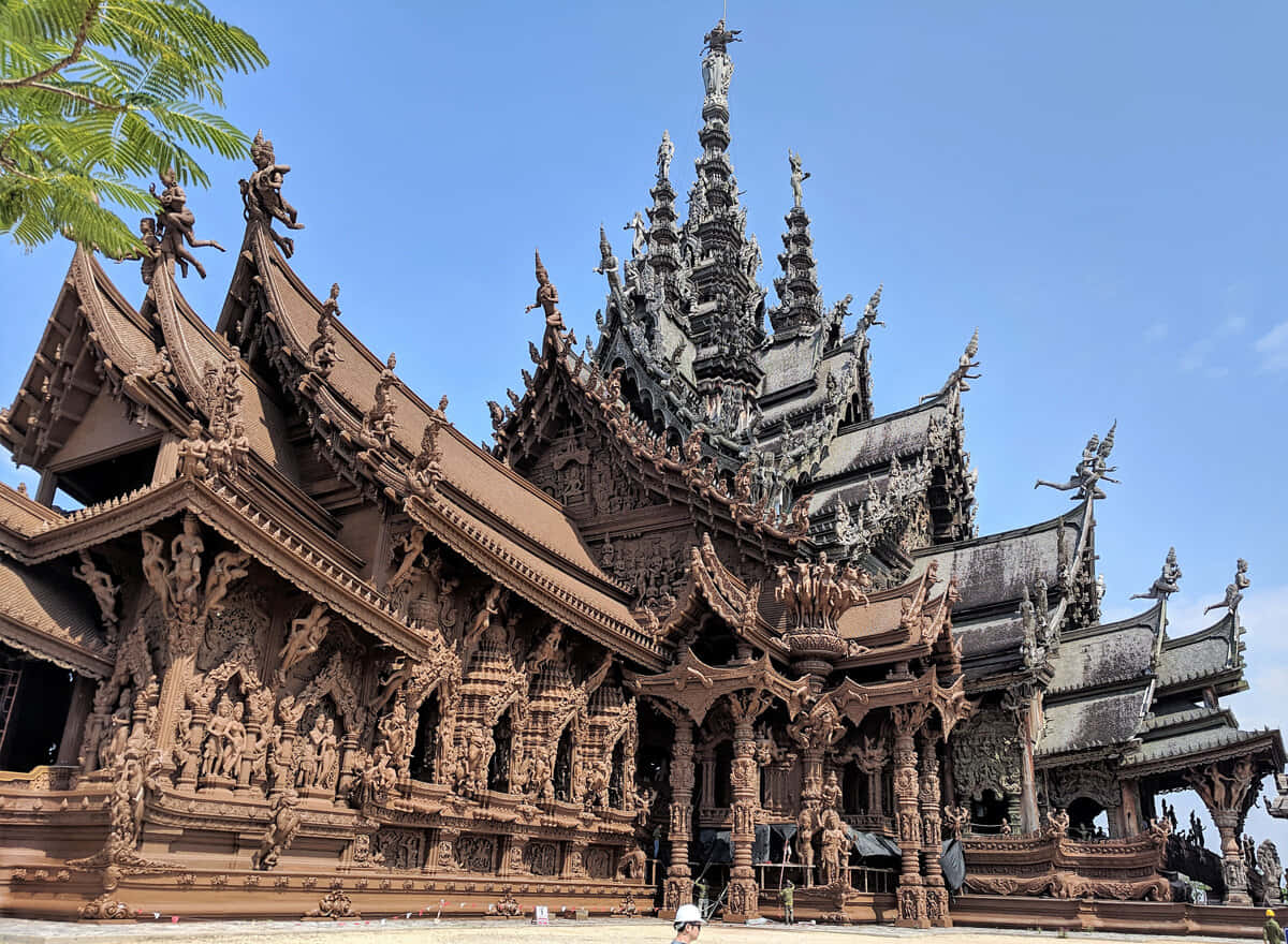 Brown And Gray Architecture Of Sanctuary Of Truth