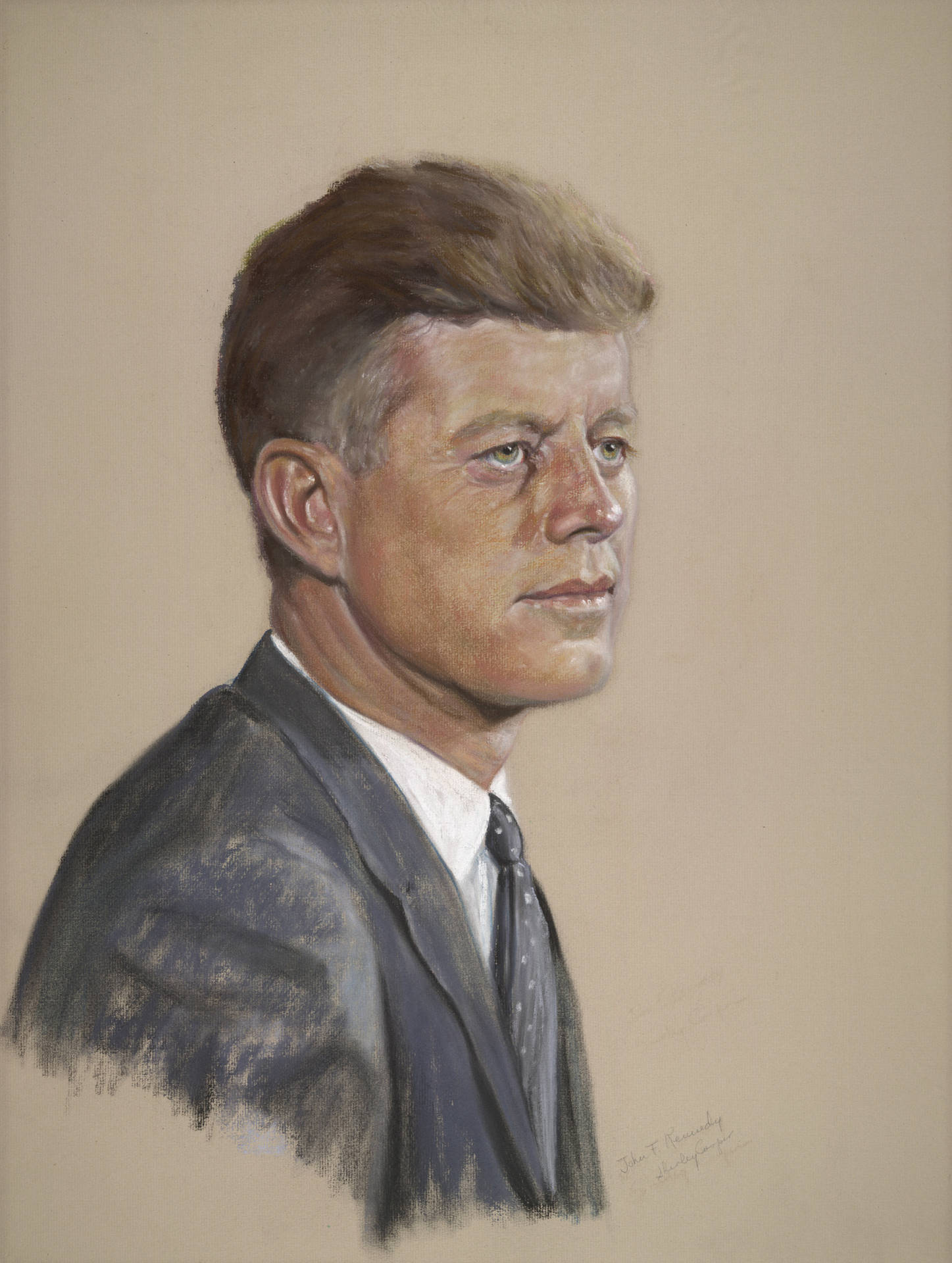 Brown And Gray John F. Kennedy Background
