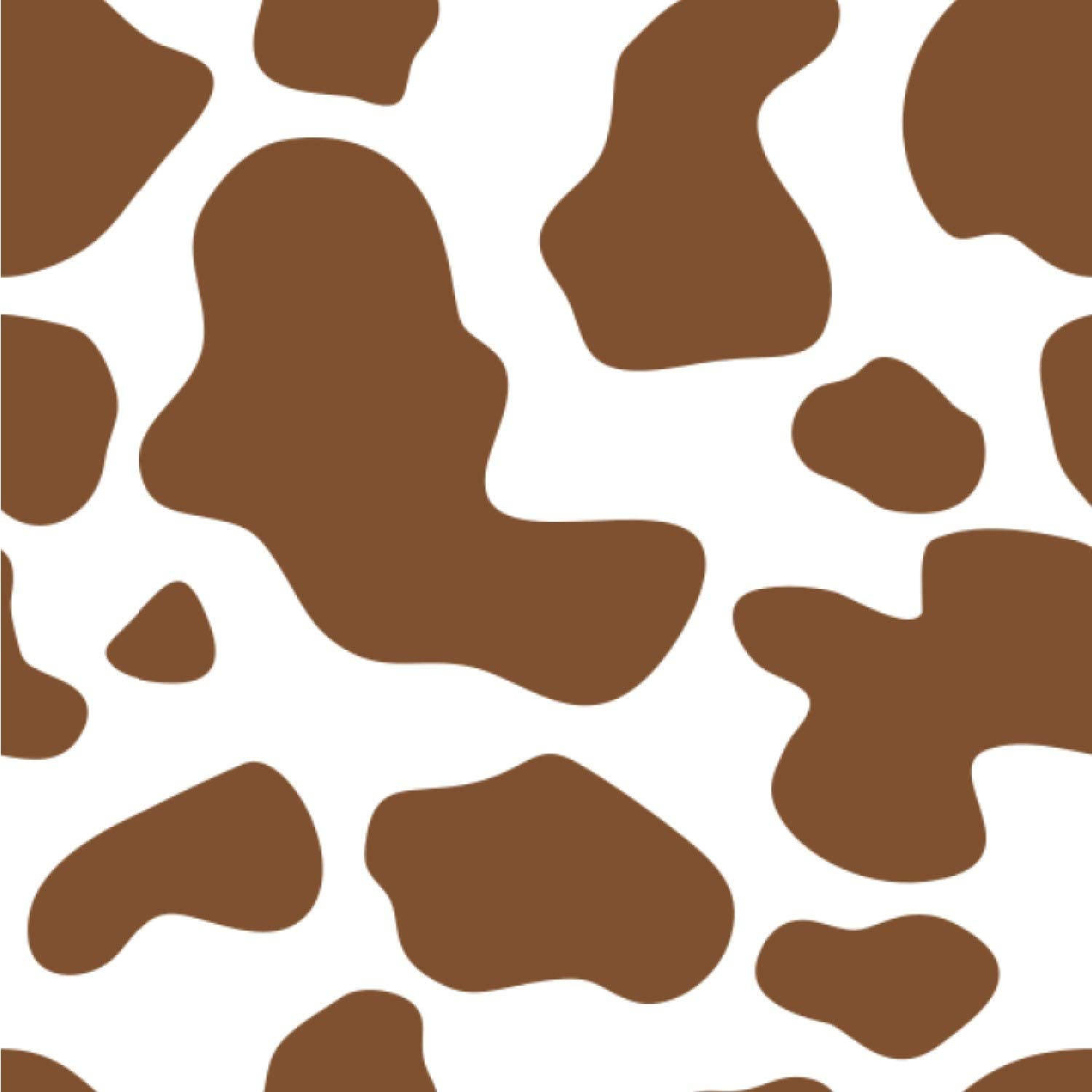 Brown And White Cow Pattern Background