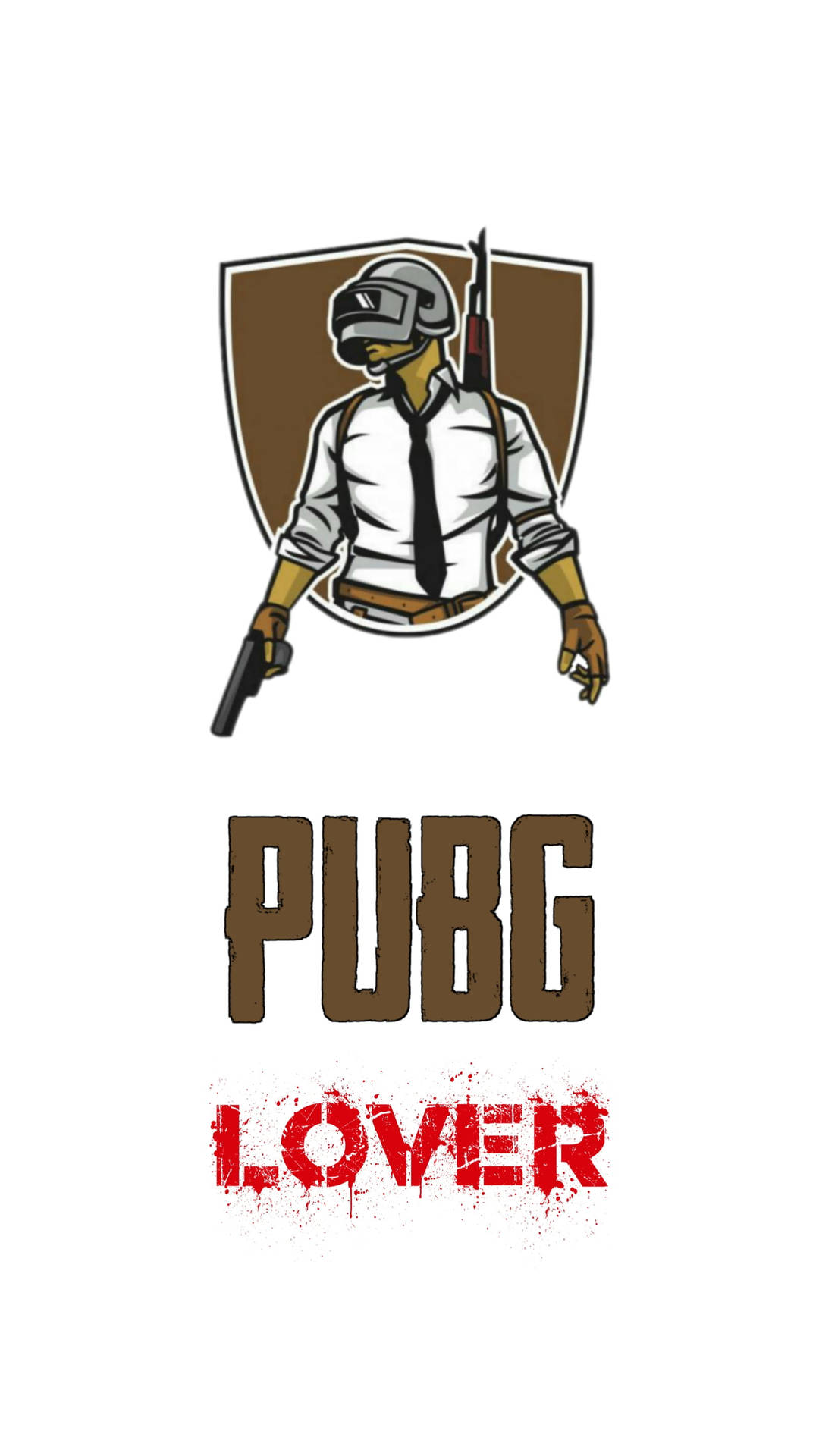 Brown And White Pubg Lover Art Background