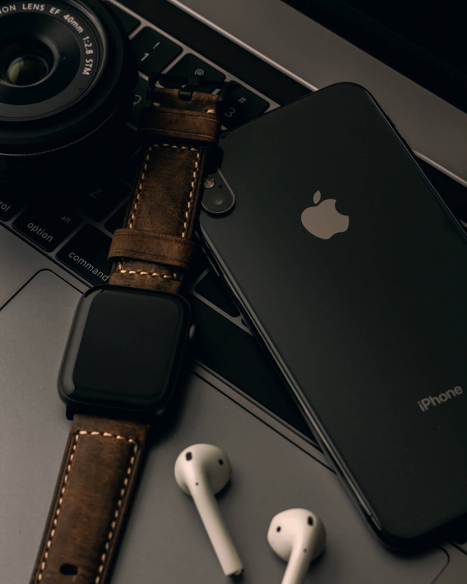 Brown Apple Watch 4k Iphone 11 Background