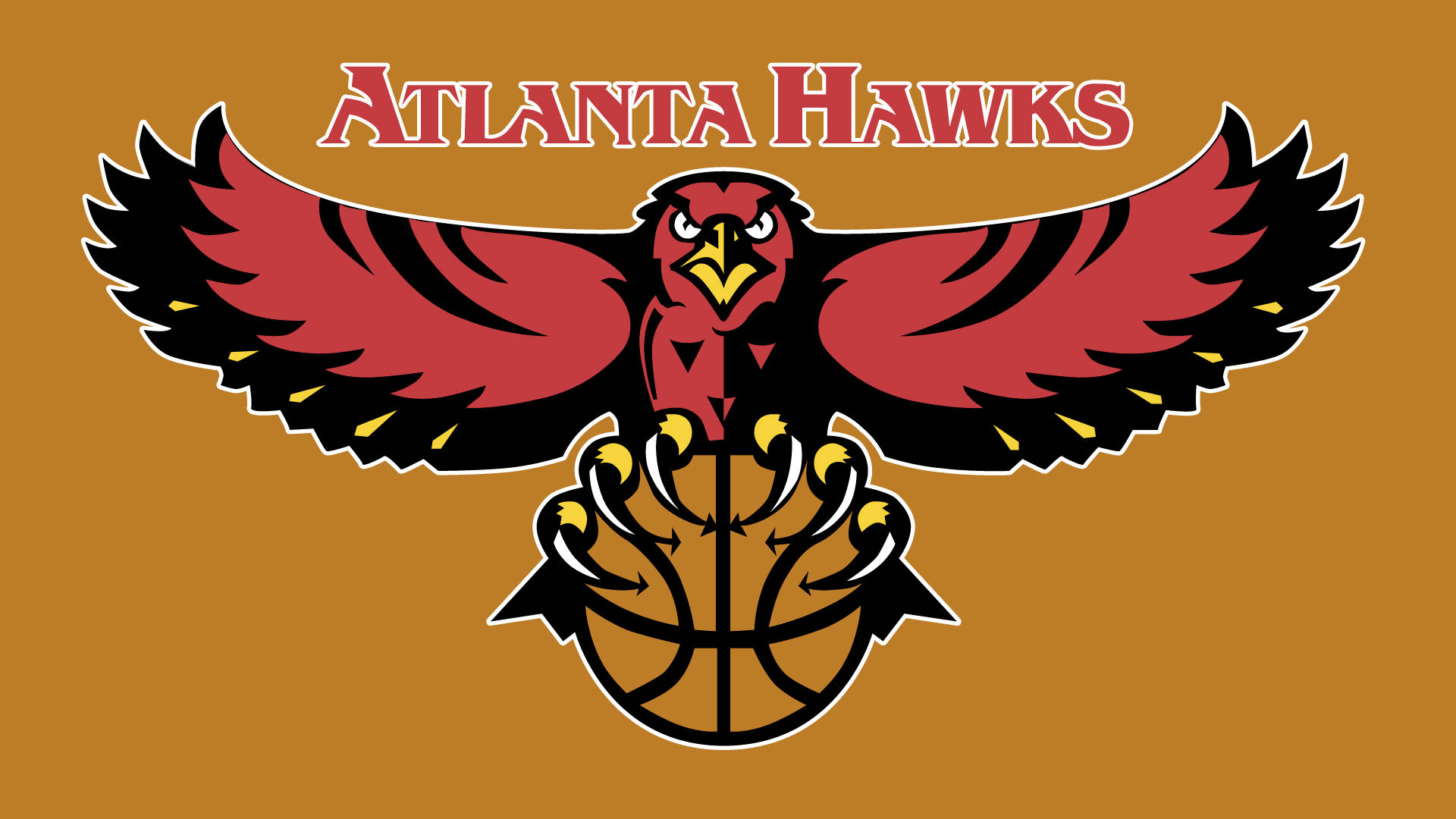 Brown Atlanta Hawks Logo