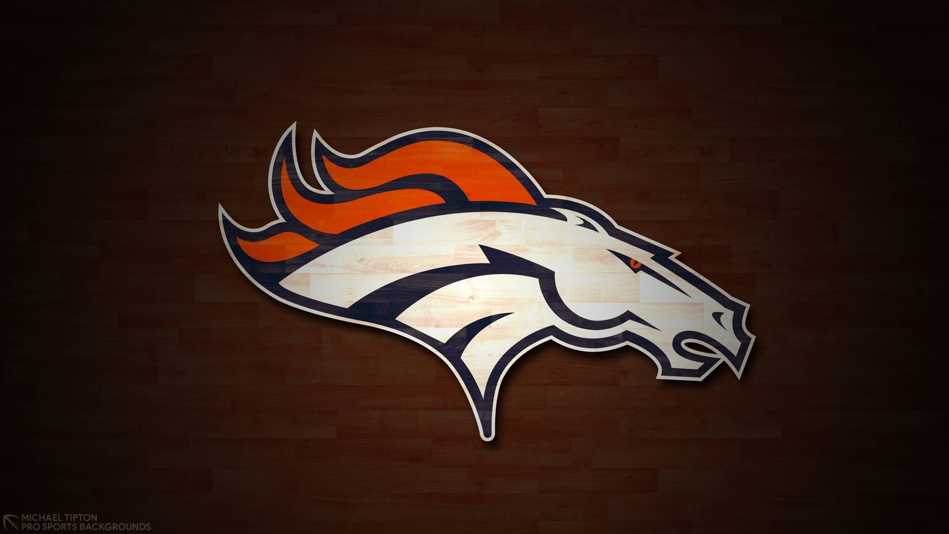 Brown Broncos Team Logo Background