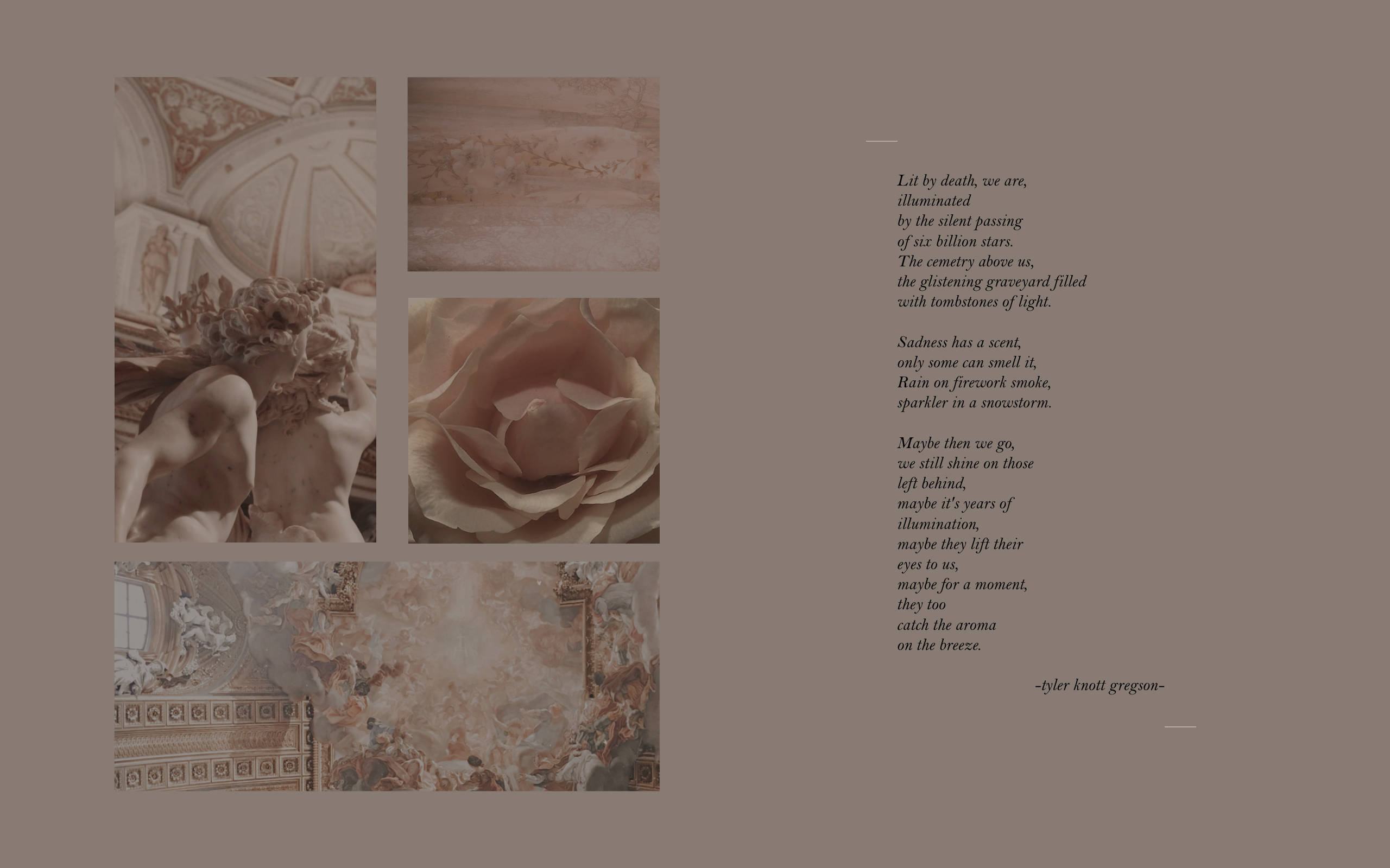 Brown Collage Pinterest Aesthetic Sadness Poem Background