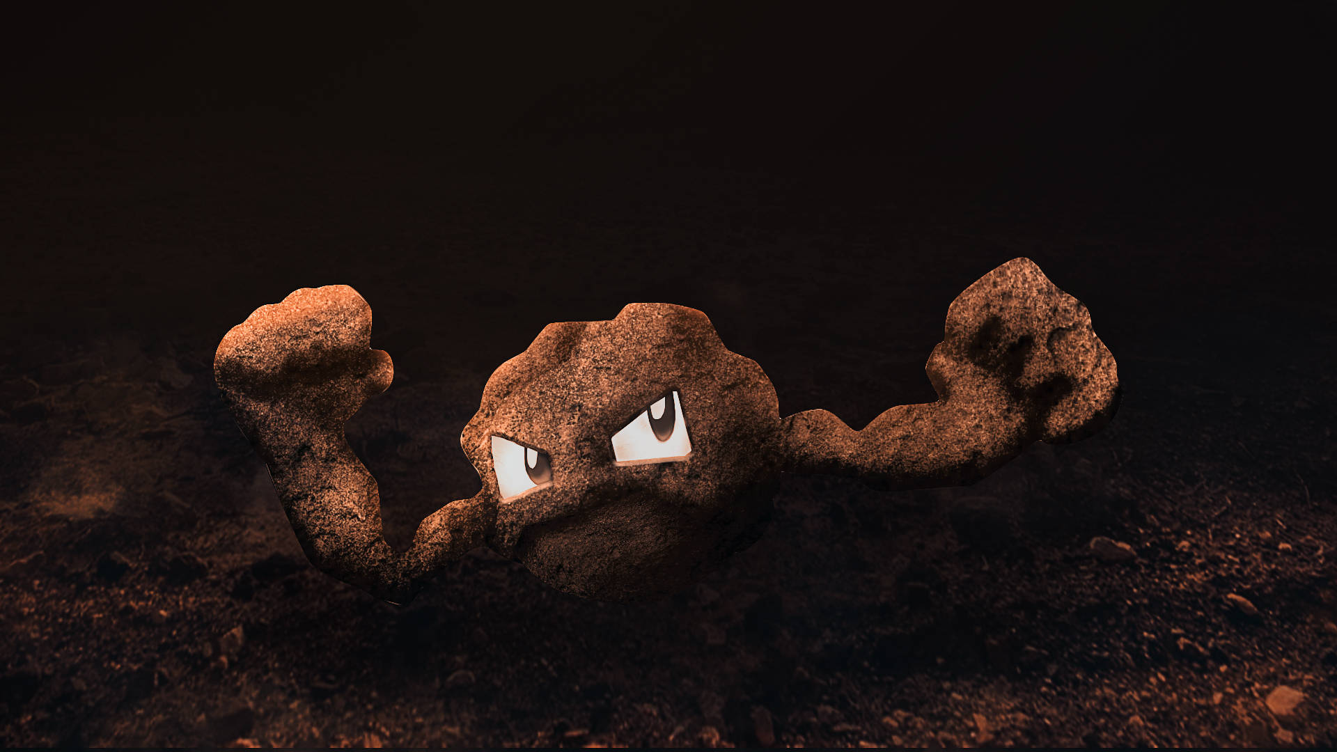 Brown-colored Geodude From Pokemon