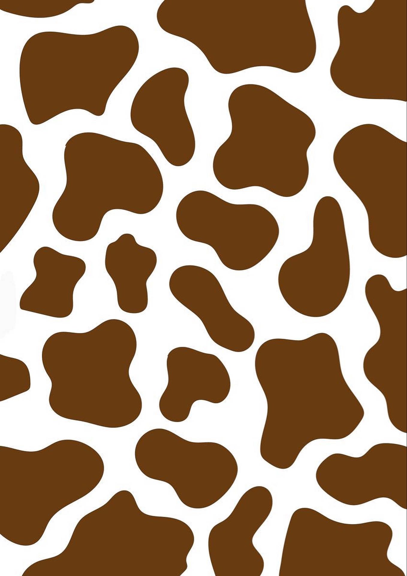 Brown Cow Print Background