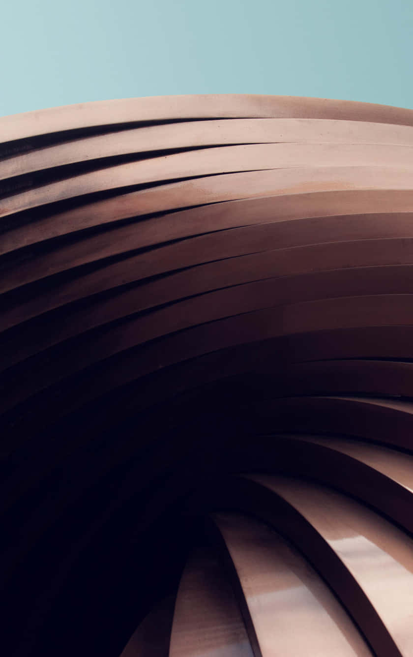 Brown Curves Contemporary Background