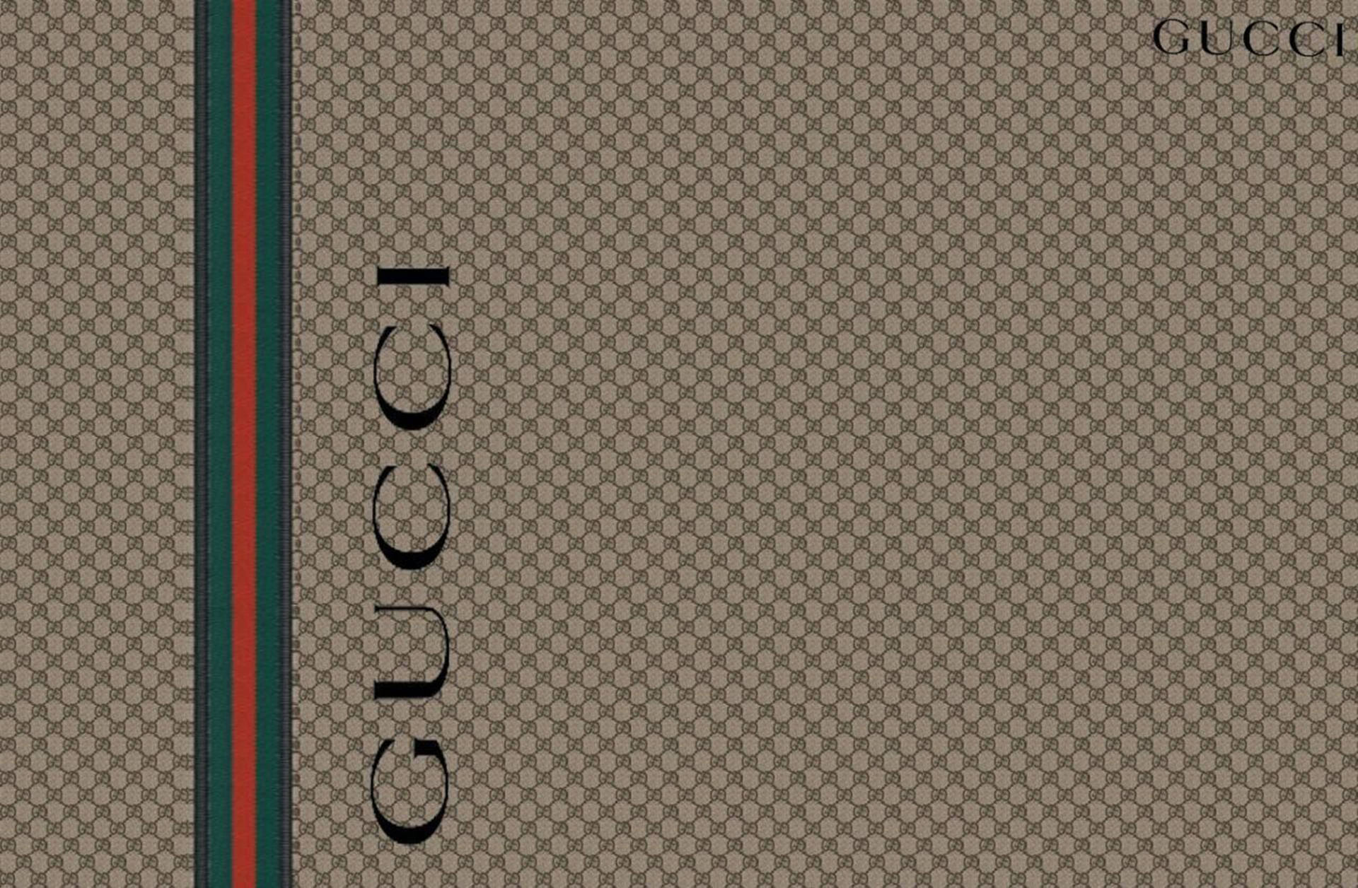 Brown Diamante Gucci Pattern Background
