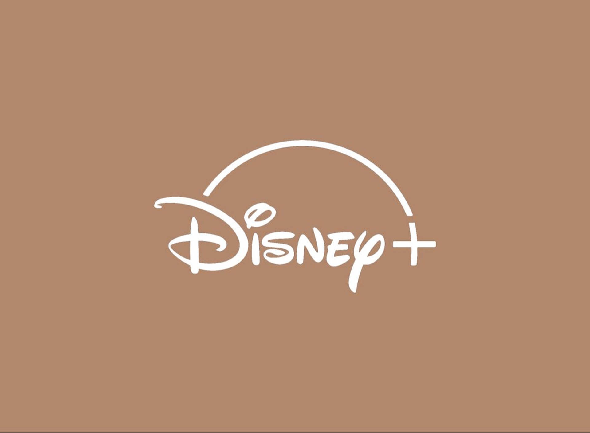 Brown Disney Logo Background