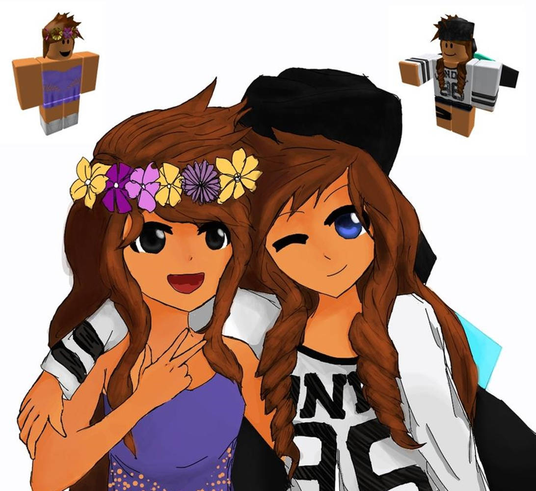 Brown Hair Cute Roblox Girls Background