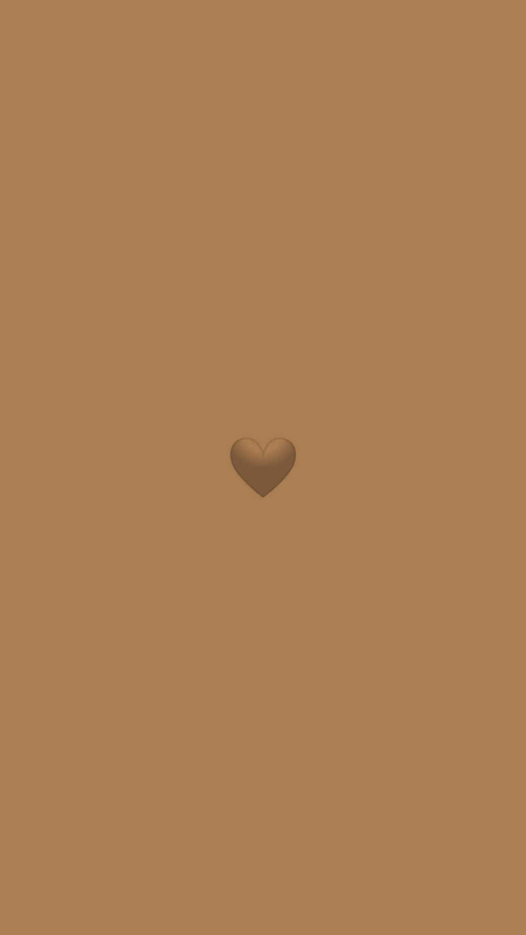 Brown Heart Phone Emoji