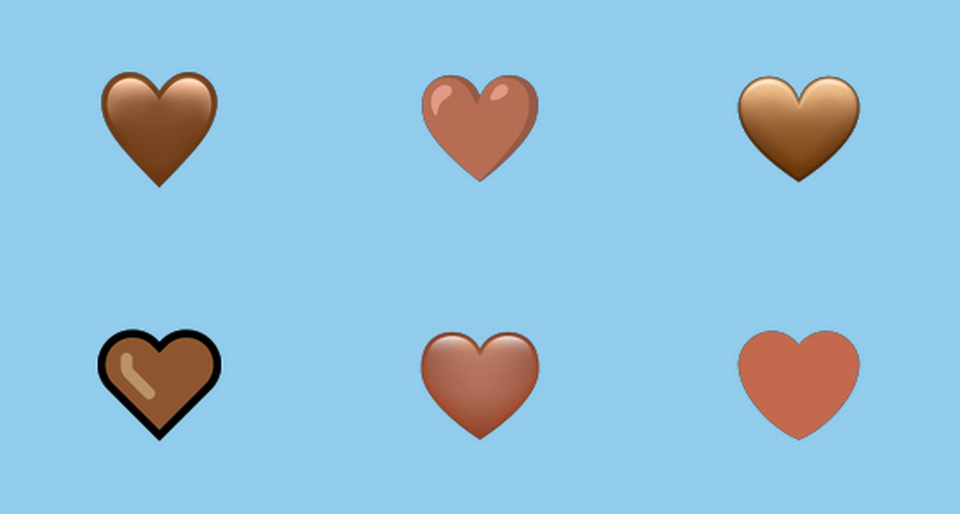 Brown Hearts Art Style Background