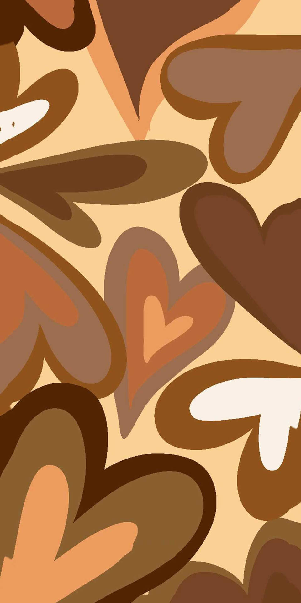 Brown Hearts Artwork