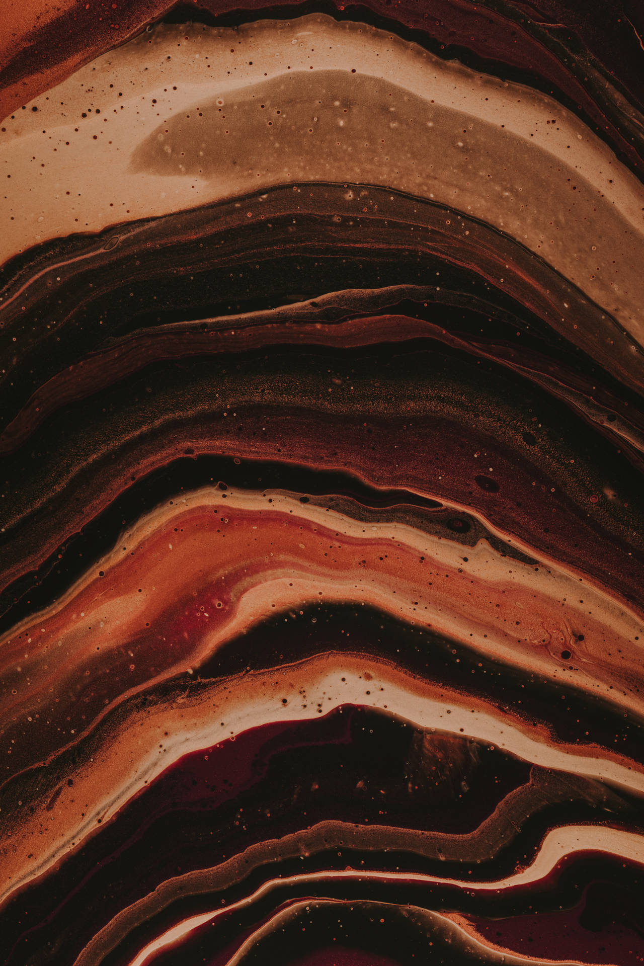 Brown Layers Dark Abstract Background