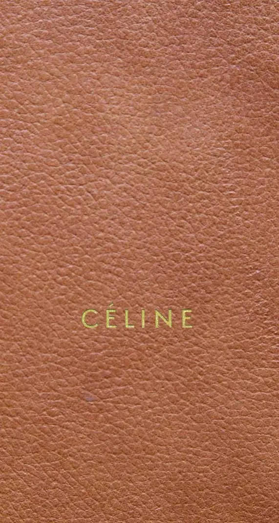 Brown Leather Celine Background