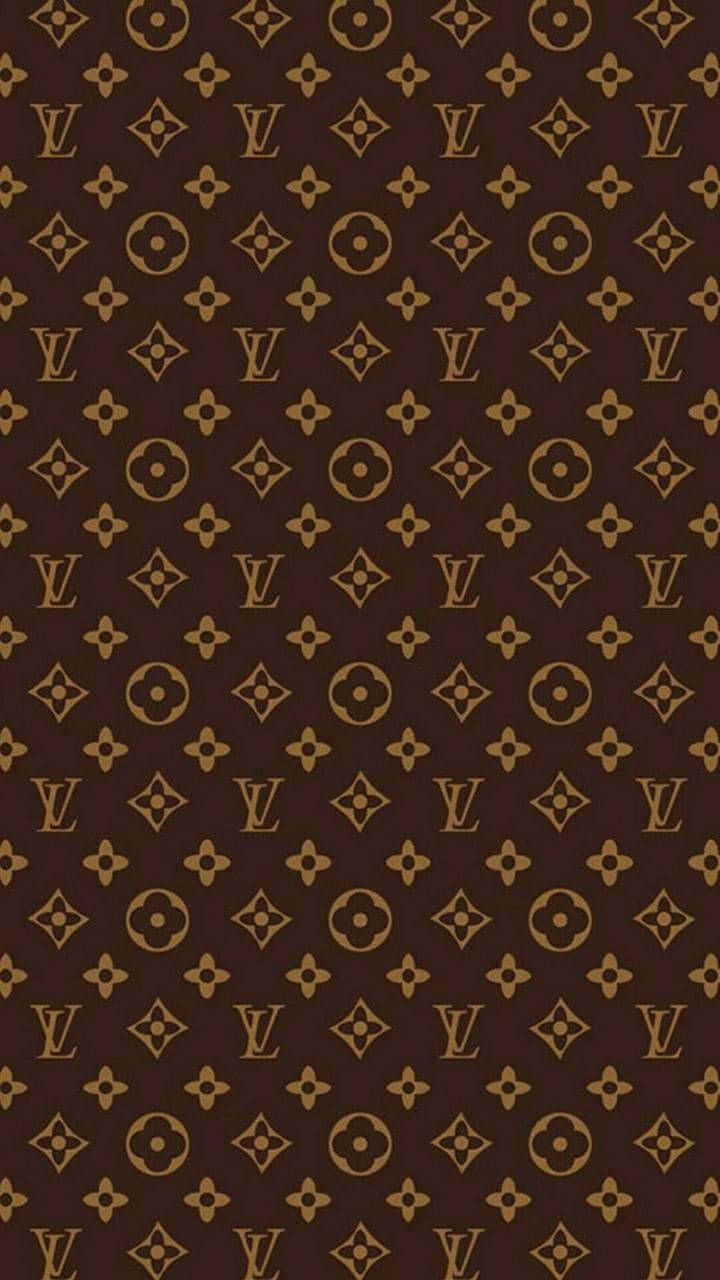 Brown Louis Vuitton Designer Background