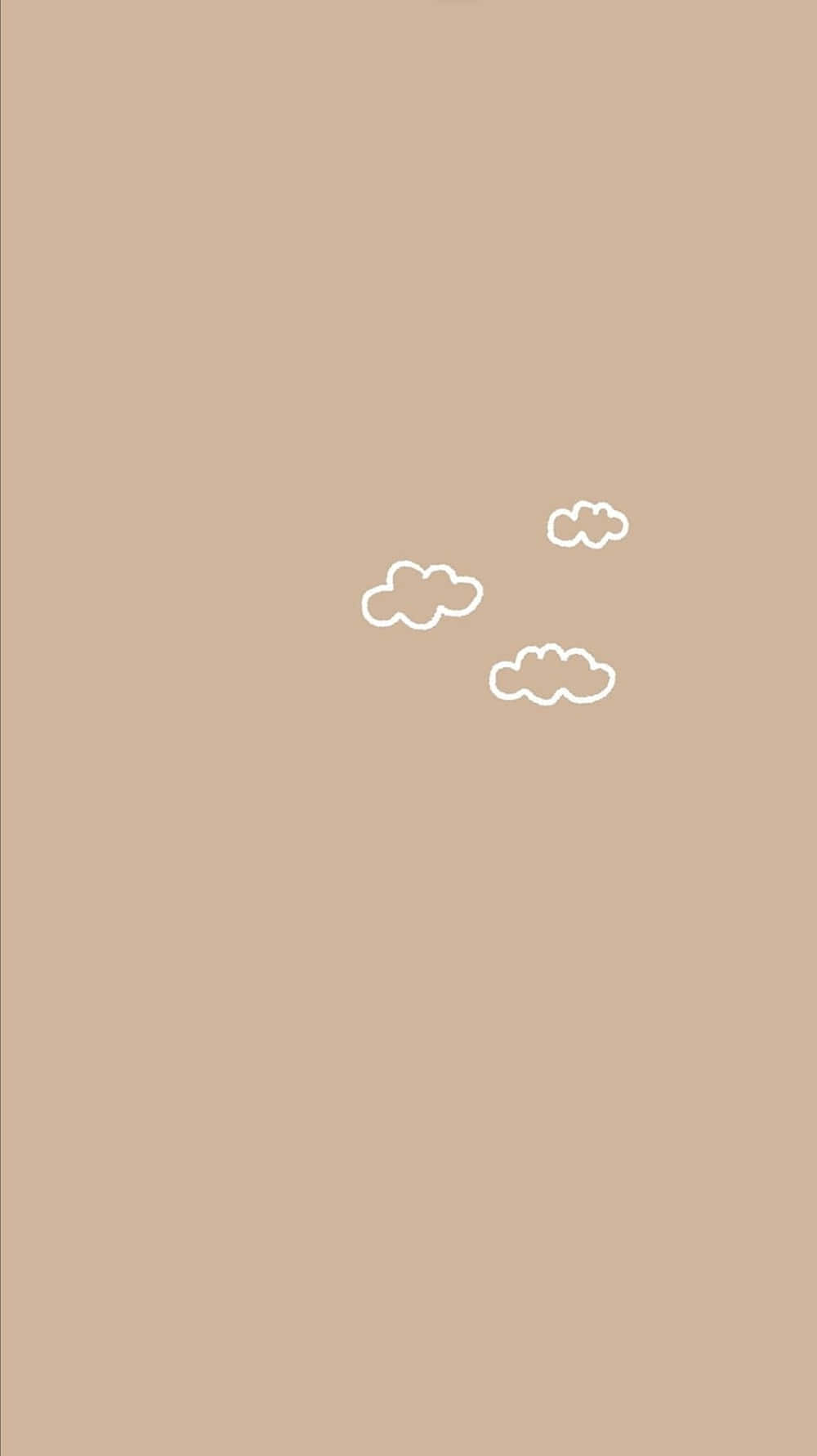 Brown Minimalist Clouds Background