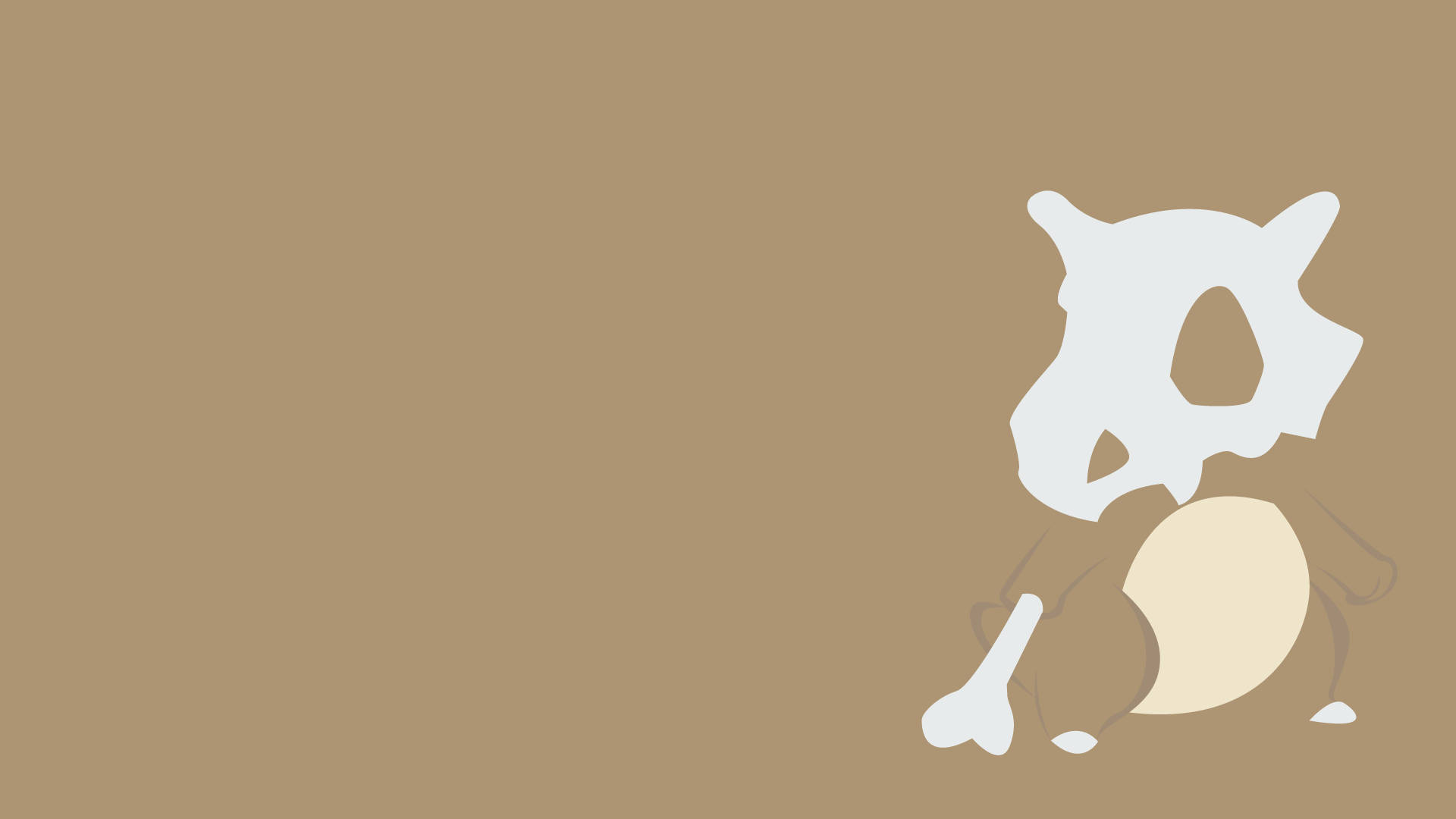 Brown Minimalist Cubone Background