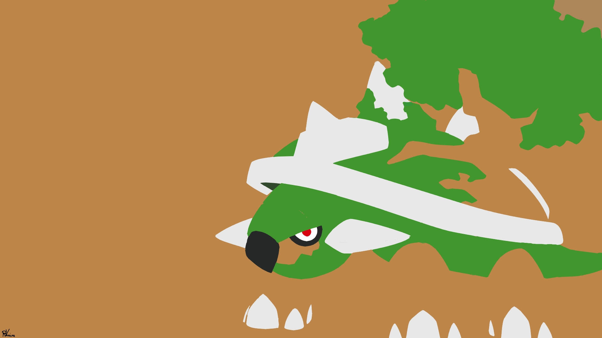 Brown Minimalist Torterra