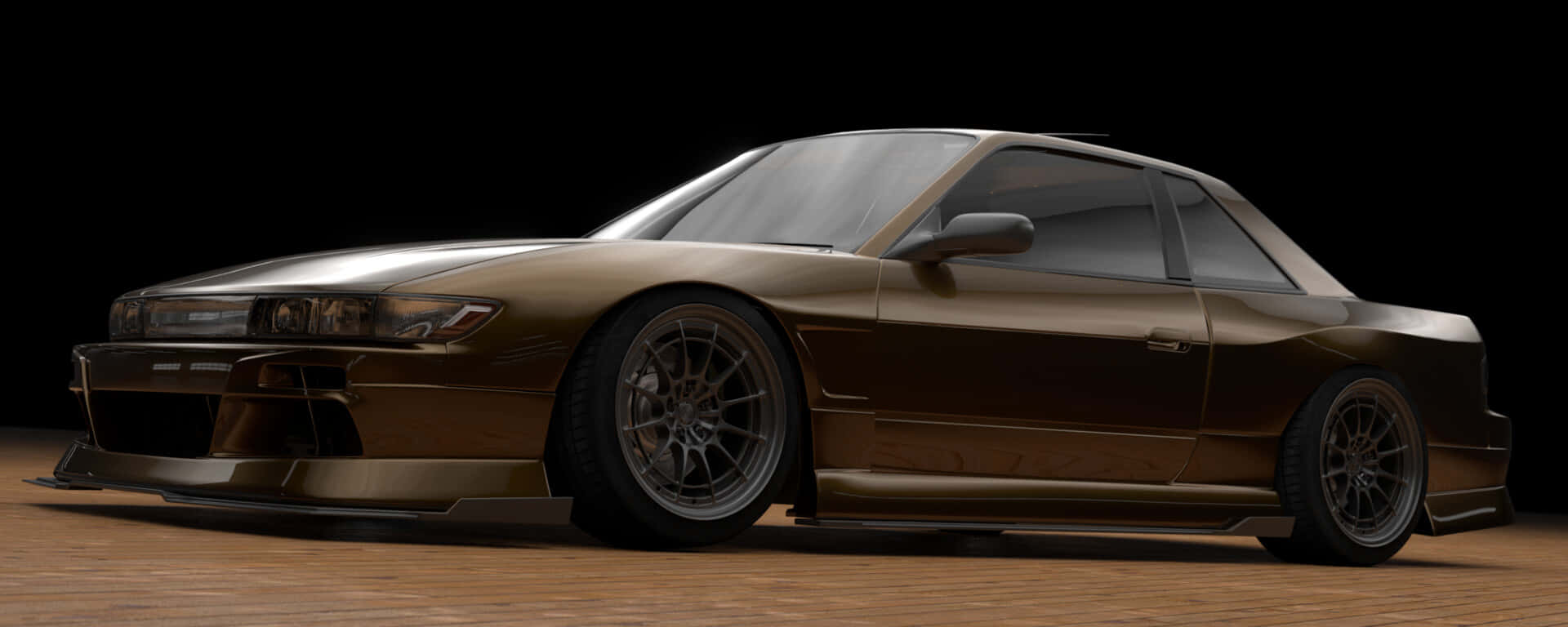 Brown Nissan 180 Sx Background