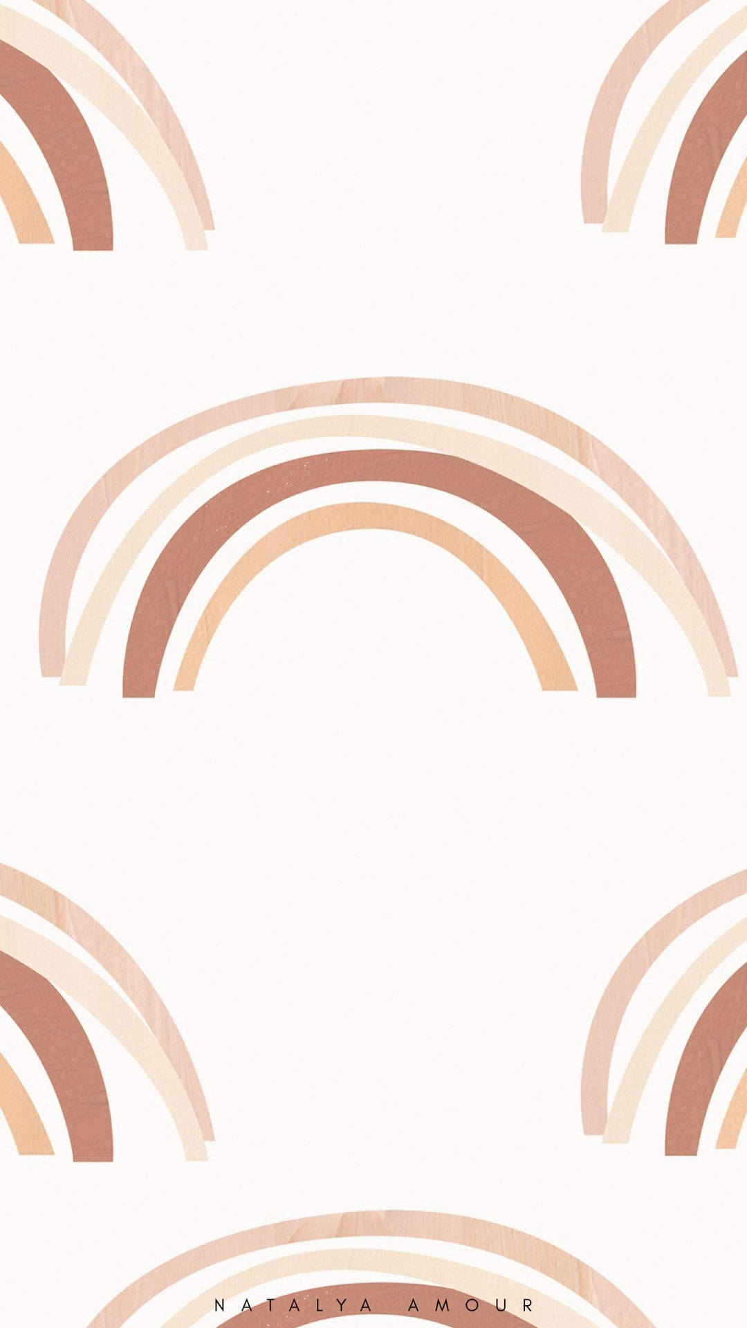 Brown Rainbows Boho Iphone Background